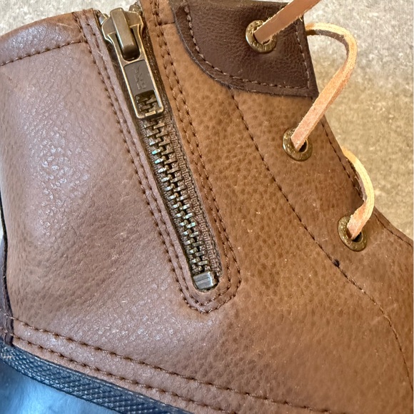 Sperry Top-Sider Saltwater Duck Boots Brown & Navy Blue Women’s Size 8M - Picture 10 of 12